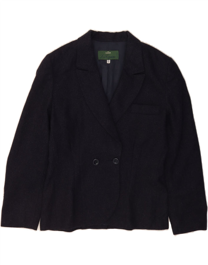 LES COPAINS Womens Double Breasted Blazer Jacket IT 42 Medium Navy Blue Vintage Les Copains and Second-Hand Les Copains from Messina Hembry 