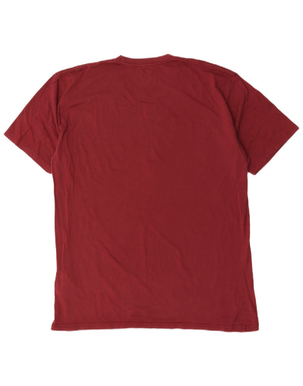 Vans Mens Classic Fit Graphic T-Shirt Top XL Burgundy Cotton