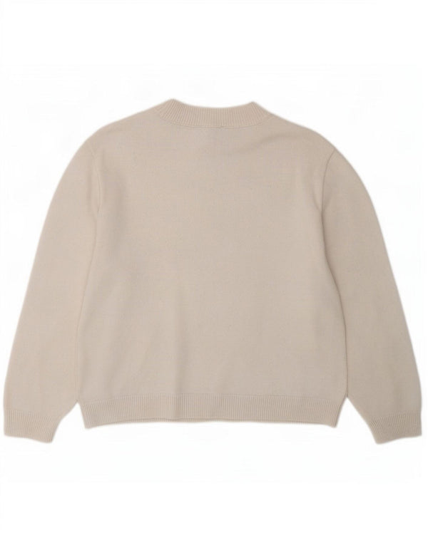 Topshop Dame Jumper Sweater UK 10 Small White Viscose