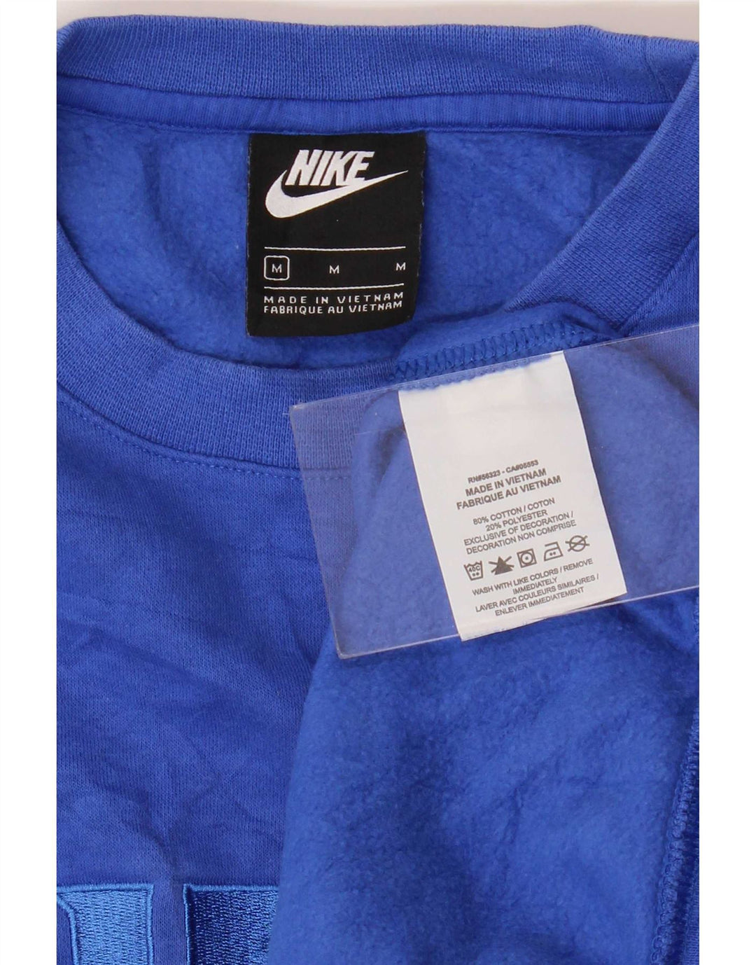 Nike Mens Graphic Sweatshirt Jumper Medium Blue Cotton