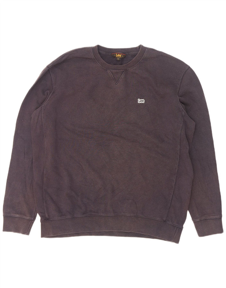 Lee Mens Tall Regular Fit Sweatshirt Jumper XL Navy Blue