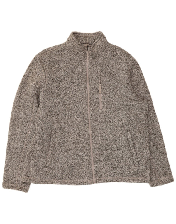 Giacca da ginnastica in pile da donna Marks & Spencer UK 20 2XL Grigio chiazzato
