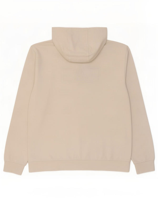 Pulover cu glugă cu grafic pentru femei Emporio Armani UK 20 2XL Bumbac alb