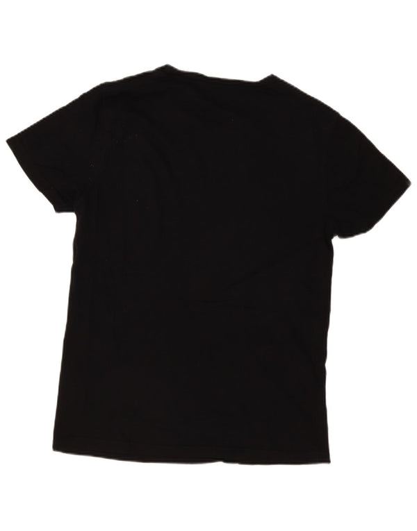 Jack & Jones Mens Short Sleeve Slim Fit T-Shirt Top Large Black Cotton