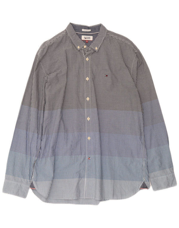 Tommy Hilfiger Chemise coupe régulière pour homme 2XL en coton vichy multicolore