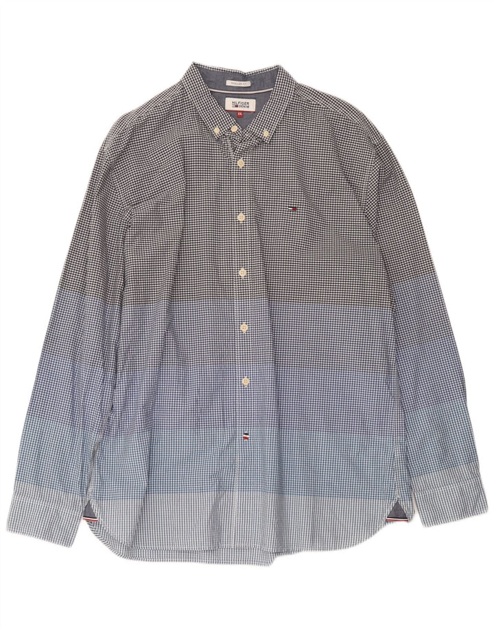 Tommy Hilfiger Mens Regular Fit Shirt 2XL Multicoloured Gingham Cotton