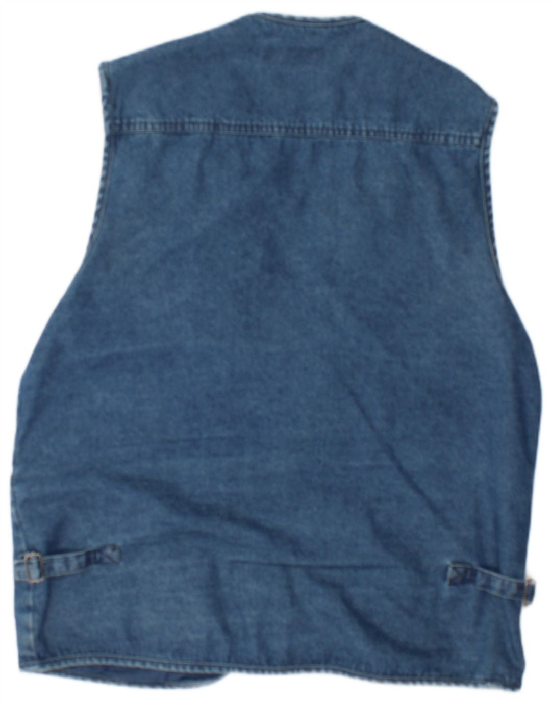 Olympia Herren Denim Utility Gilet UK 38 Mittelblaue Baumwolle