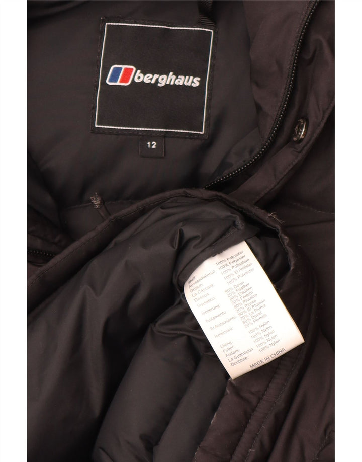 Cappotto imbottito con cappuccio da donna Berghaus UK 12 medio poliestere nero