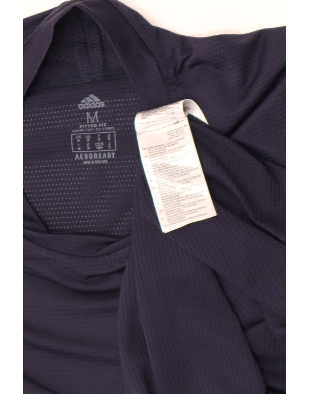 Tricou pentru bărbați Adidas Aeroready Top Mediu Bleumarin Poliester
