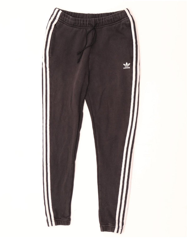 Adidas Damen Trainingshose Jogger UK 6 XS Schwarz Baumwolle