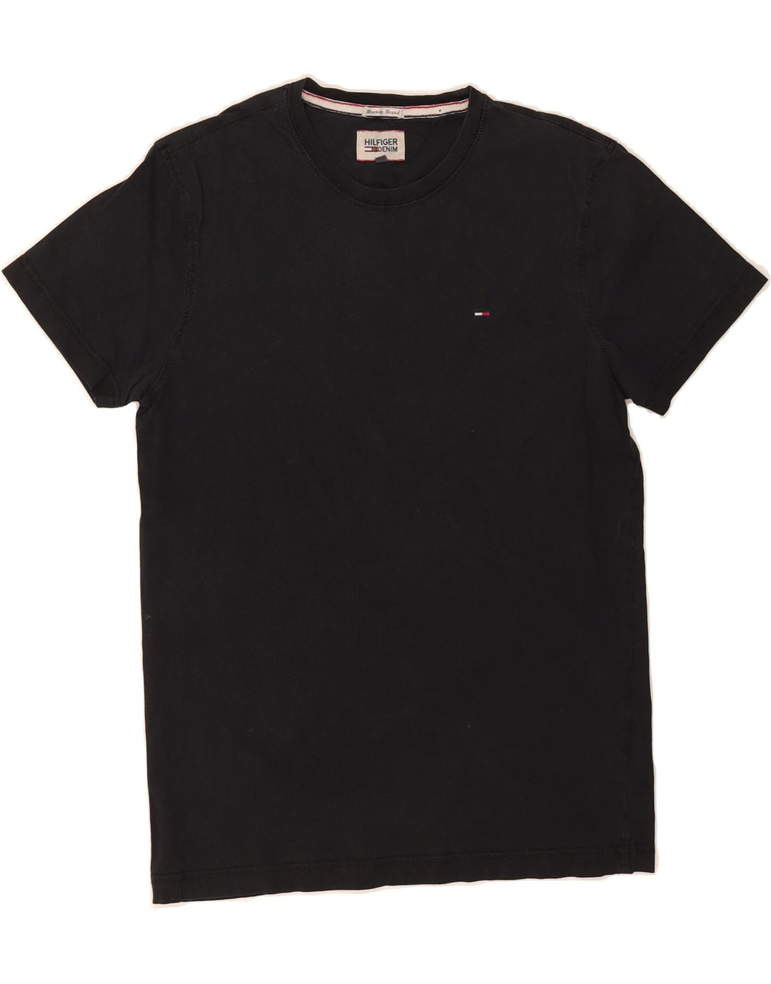 TOMMY HILFIGER Mens T-Shirt Top Small Black Cotton Vintage Tommy Hilfiger and Second-Hand Tommy Hilfiger from Messina Hembry 