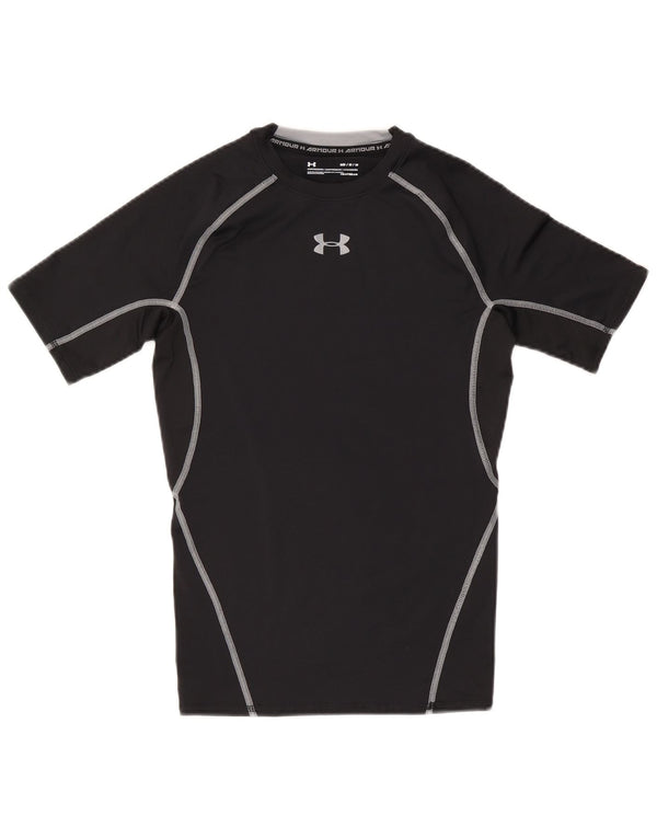 Under Armour Herre Heat Gear Grafisk T-Shirt Top Medium Sort Polyester