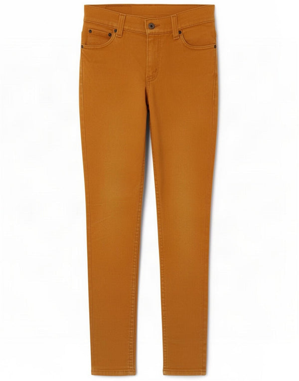 Levi's Womens 510 Skinny Jeans W29 L30 Algodão Marrom