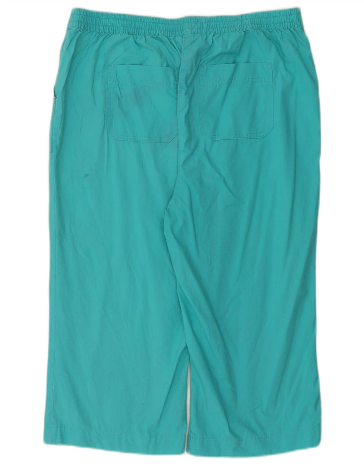Marks & Spencer Womens Bermuda Shorts UK 16 Large W36 L18 Turquoise