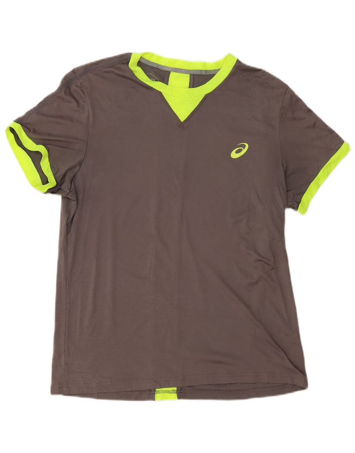 Asics Herre T-Shirt Top Medium Grå Colourblock