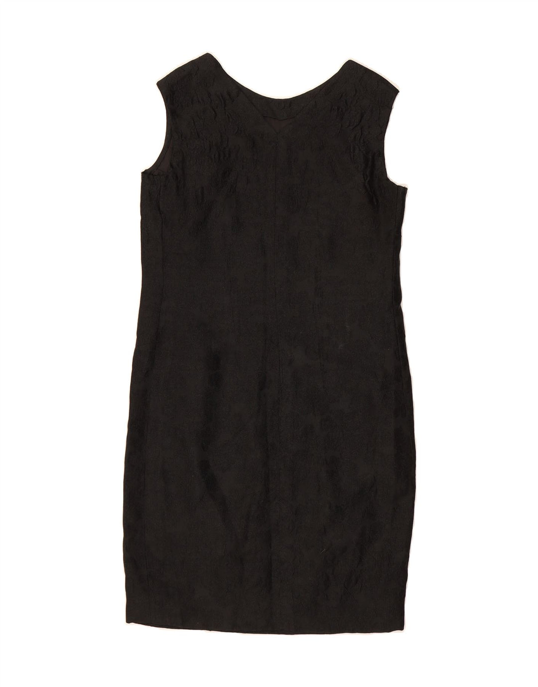 VINTAGE Womens Sleeveless Sheath Dress UK 12 Medium Black Vintage Vintage and Second-Hand Vintage from Messina Hembry 