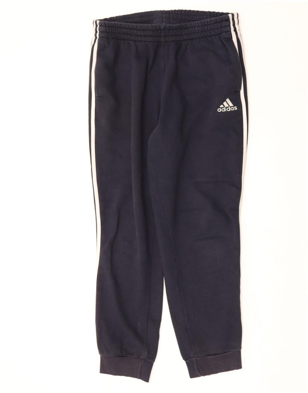 ADIDAS Mens Tracksuit Trousers Joggers Large  Navy Blue Polyester
