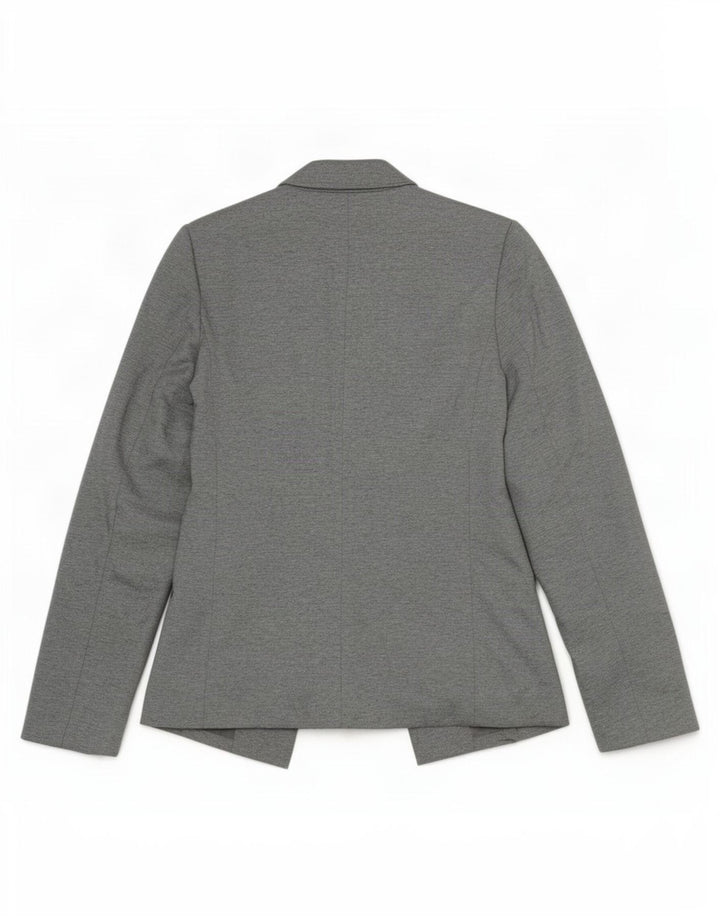 Oasis Womens Open Blazer Jacke UK 8 Small Grau Polyester