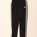 ADIDAS Boys Tracksuit Trousers 13-14 Years Black Polyester Vintage Adidas and Second-Hand Adidas from Messina Hembry 