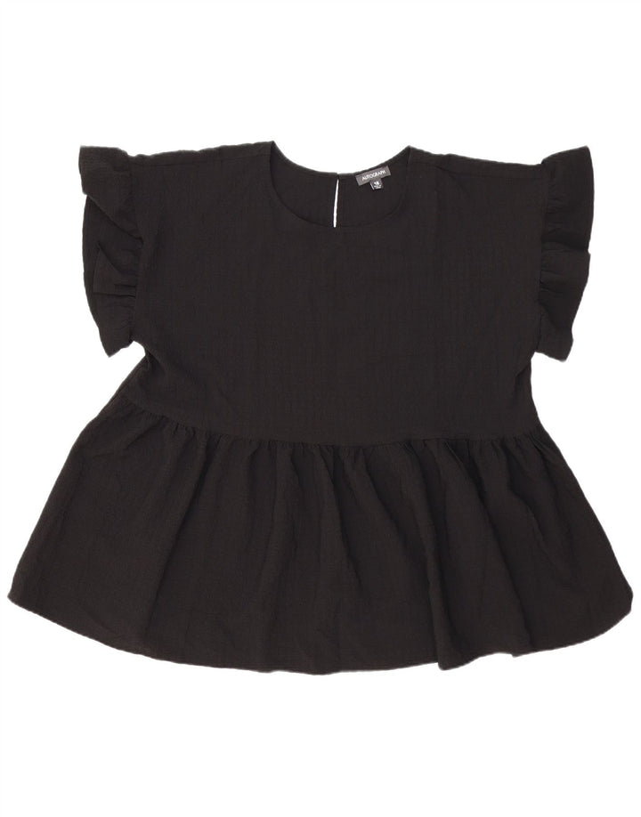 Marks & Spencer Blusa extragrande con autógrafo para mujer UK 46 Grande Negro