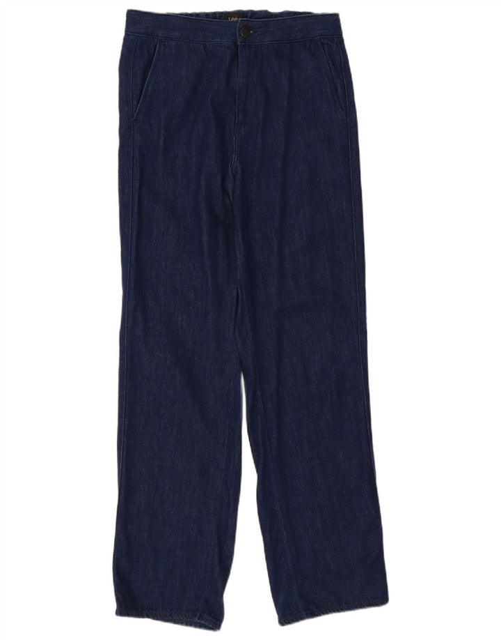 Lee Lige Dame Jeans Små W27 L31 Marineblå Bomuld