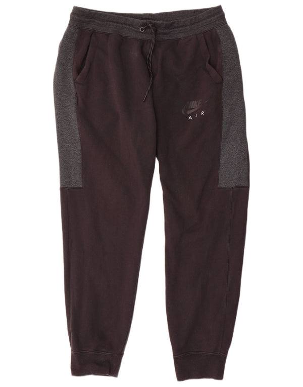 Nike Pantalon de survêtement pour homme en coton color block XL Noir