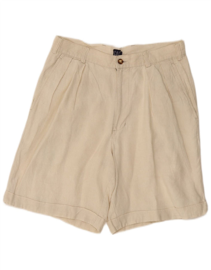 GAP Womens Pegged Chino Shorts W30 Medium  White Linen