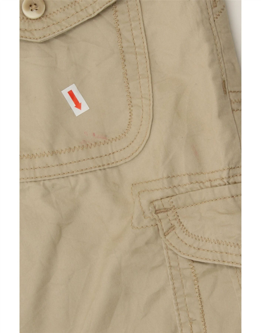 LEE Womens Relaxed Fit Cargo Shorts US 6 Medium W29 Beige Cotton Vintage Lee and Second-Hand Lee from Messina Hembry 