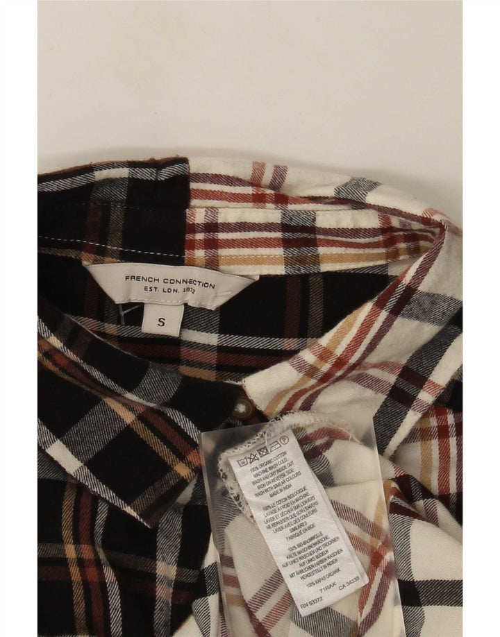 French Connection Womens Shirt Dress UK 10 Small Multicoloured Check
