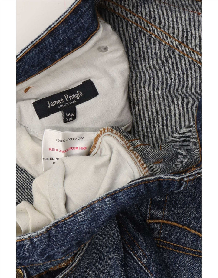 James Pringle Jean court homme W36 L26 bleu coton