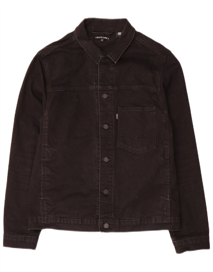Levi's Line 8 Mens Denim Jacket Medium Black Cotton Classic