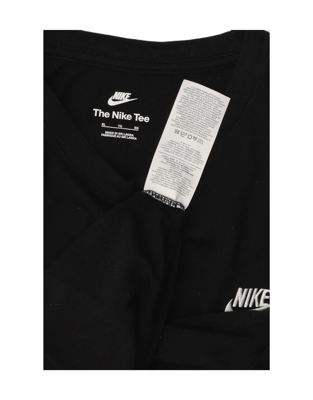 NIKE Mens T-Shirt Top XL Black Cotton Vintage Nike and Second-Hand Nike from Messina Hembry 