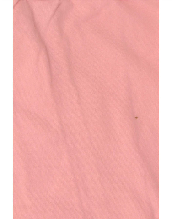 Adidas Womens Crop Tracksuit Top Jacket UK 14 Medium Pink Cotton
