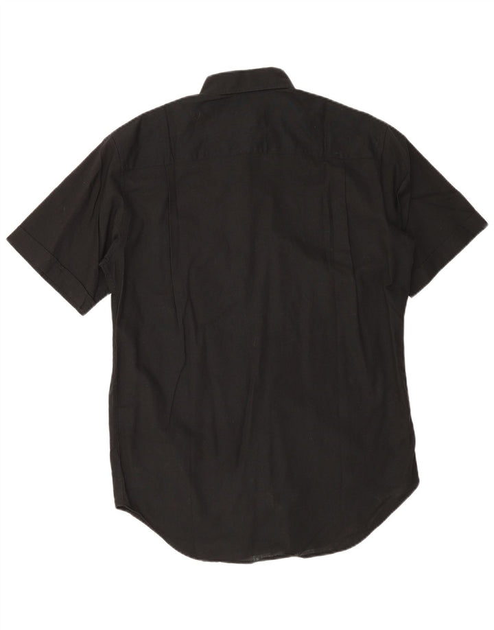 Camisa de manga corta para hombre Trussardi Talla 40 151/2 Mediana Negro