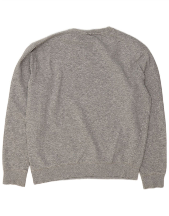 Fila Herre Grafisk Sweatshirt Jumper Stor Grå Flecked Bomuld