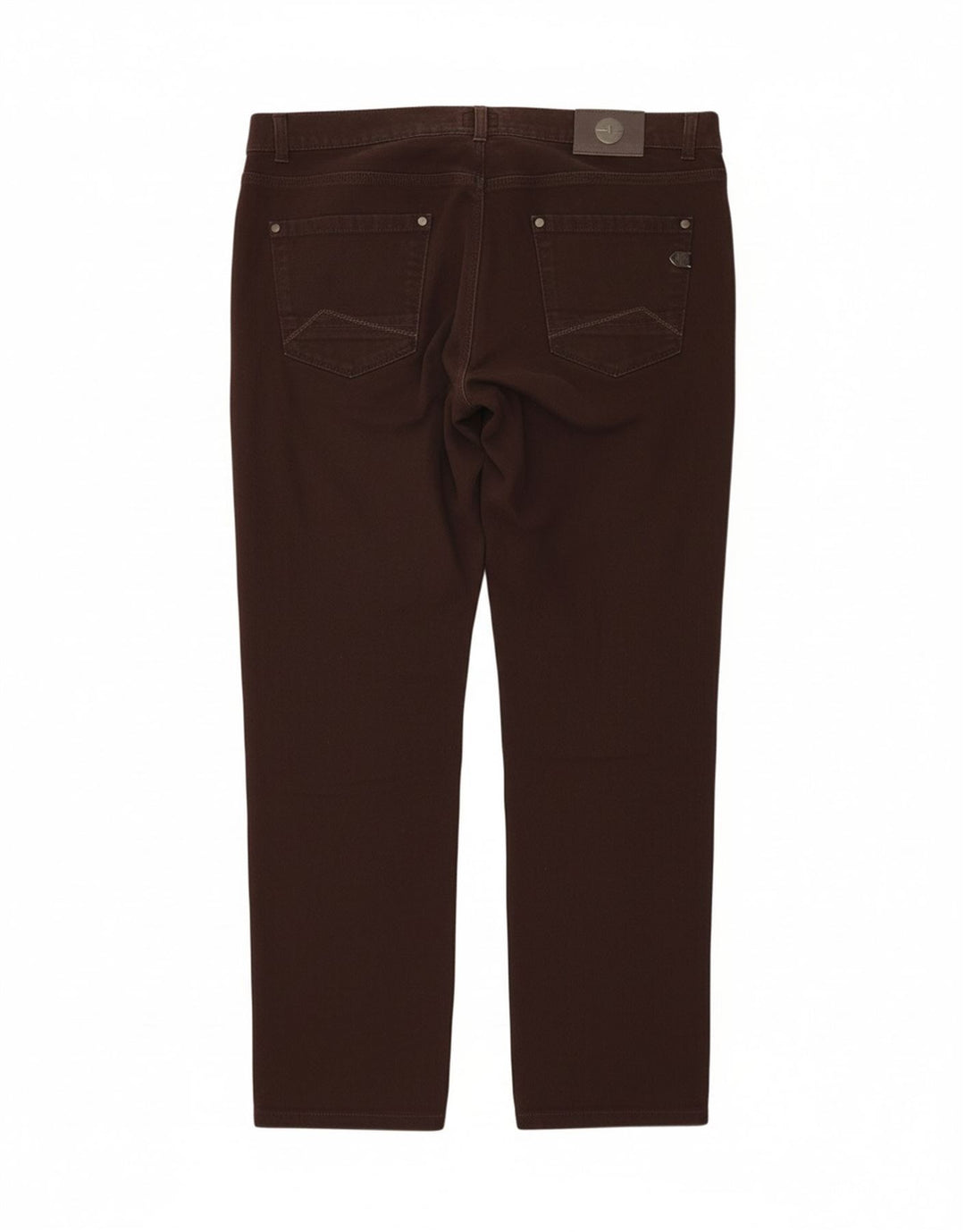 Calça masculina reta casual TRUSSARDI W40 L34 algodão marrom