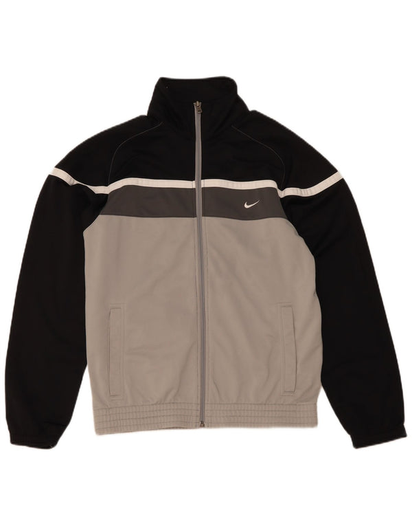 Мужской спортивный костюм Nike Top Jacket UK 36/38, маленький серый полиэстер с цветными блоками