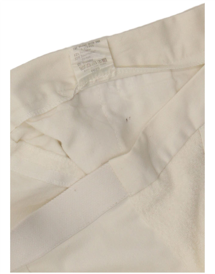 Damskie spodenki Chino Adidas W34, duże, białe, poliestrowe