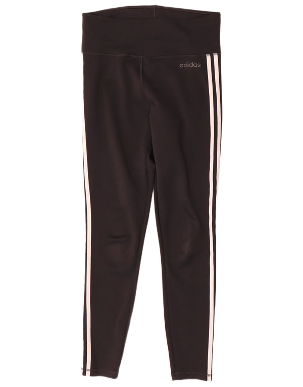Adidas Damen Aeroready Leggings UK 12/14 Medium Schwarz