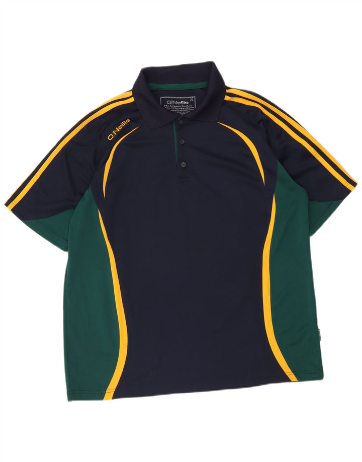 Polo da uomo O'Neills XL in poliestere color block blu navy