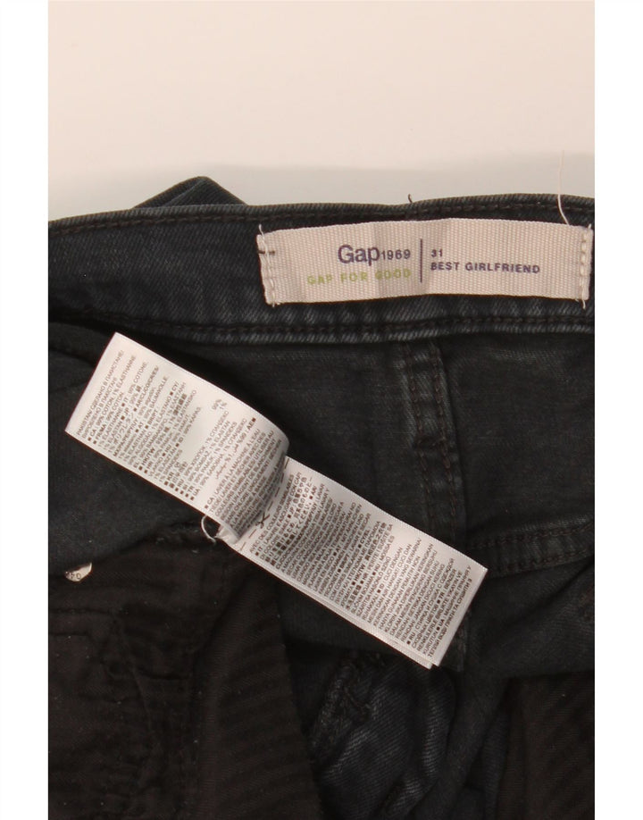 GAP Womens Girlfriend Slim Jeans W31 L27 Black Cotton