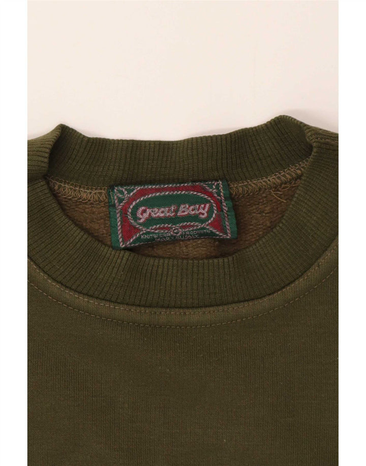 Great Bay Mens Graphic Sweatshirt Jumper XL Khaki