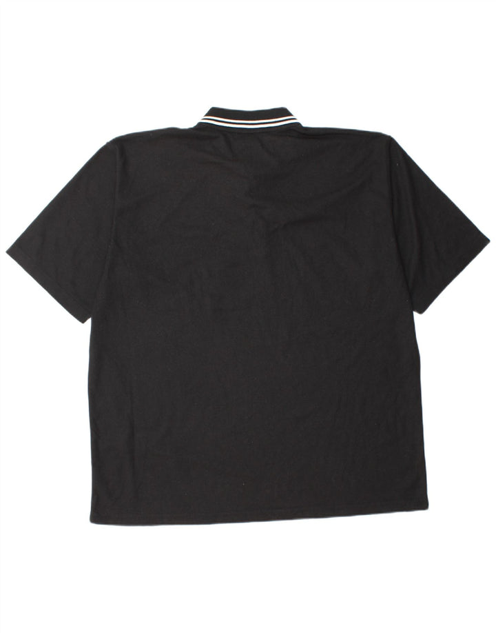 Umbro Mens Polo Shirt 2XL Black Polyester