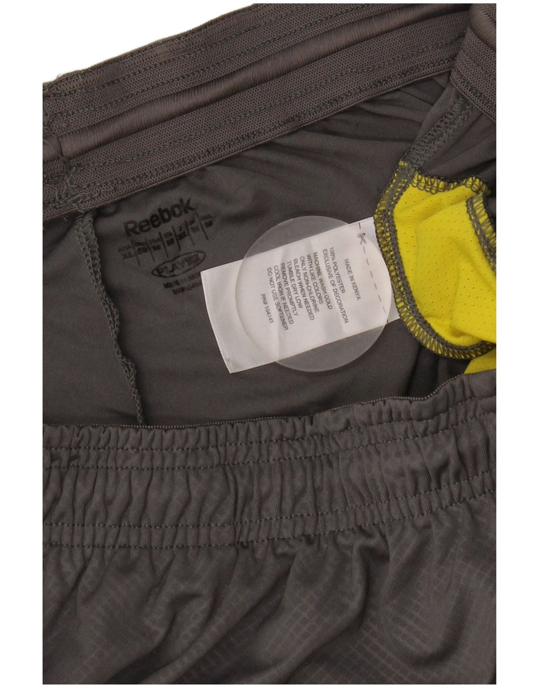 Reebok Mens Sport Shorts Medium Grey Colourblock Polyester