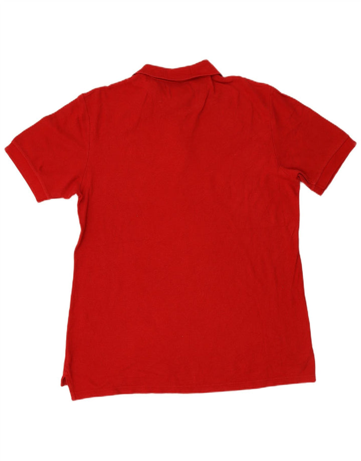 CHAPS Mens Polo Shirt Large Red Cotton
