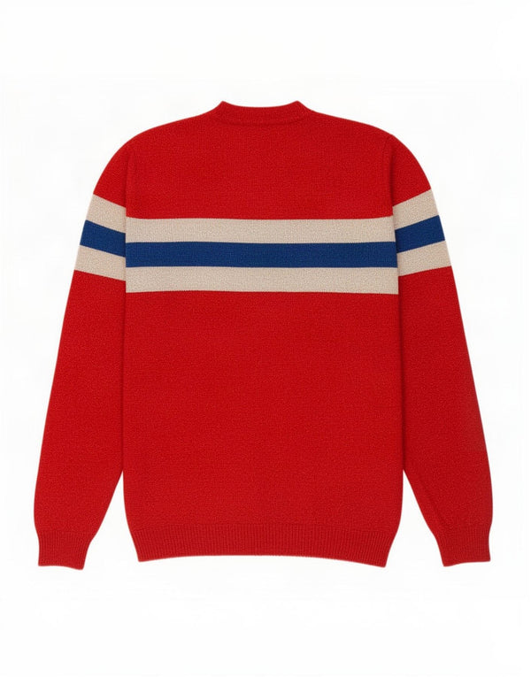 Maglione maglione girocollo da donna Kaos UK 14 Viscosa color block rosso medio
