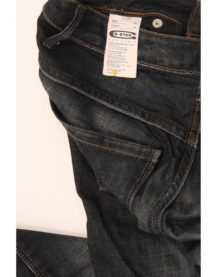 G-Star Womens Bootcut Jeans W25 L29 Navy Blue Colourblock Cotton