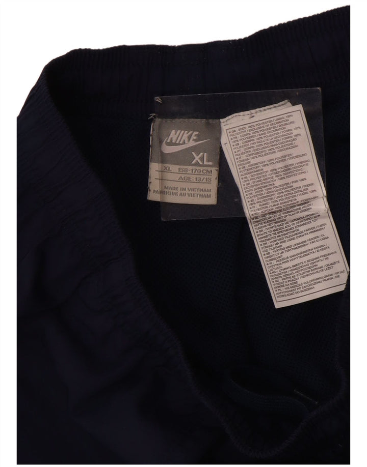 Nike Boys Bermuda Sport Shorts 13-14 Years XL Navy Blue Polyester