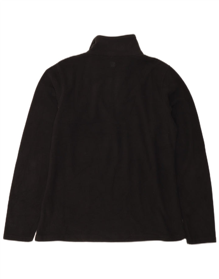 Mountain Warehouse Womens Zip Neck Fleece Jumper UK 14 Medium Black