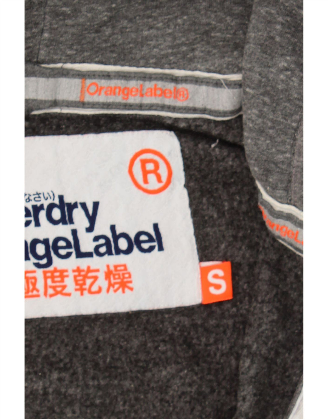 SUPERDRY Womens Zip Hoodie Sweater UK 10 Small Grey Flecked Polyester Vintage Superdry and Second-Hand Superdry from Messina Hembry 